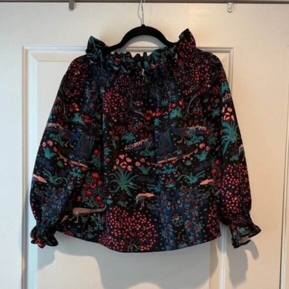 Tuckernuck Tops - Tuckernuck Multicolor Floral Ruffle Blouse